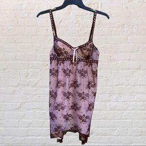 Vintage Sophie B Lace Camisole Y2K Lace Floral Bustier Top Coquette Babydoll